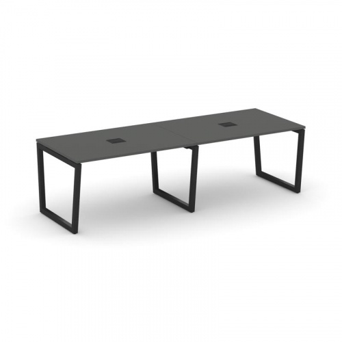 Style Project Стол переговорный SN-5T2.SPRG-011 Акация Лорка/Металл Антрацит/Заглушка Металл Антраци фото 6