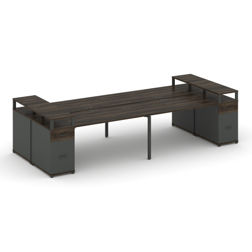 Бенч-система на 4 места с 2 опорными тумбами Concept CN.DRS-445 фото 3