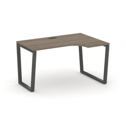 Style Project Стол рабочий эргоном. SN-6T2.SPA-002(R) Акация Лорка/Металл Антрацит/Заглушка Пластик фото 25
