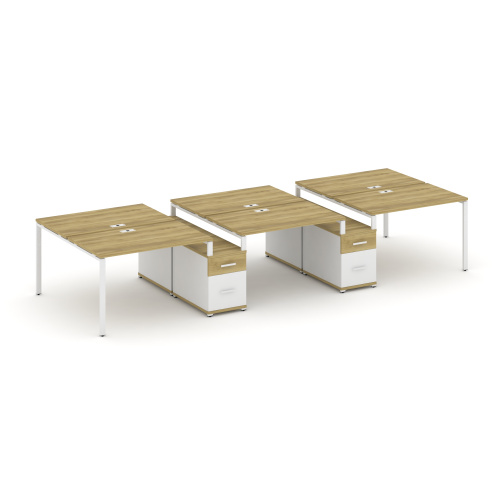 Бенч-система на 6 мест с 2 опорными тумбами Concept CN.DRS-338 фото 11