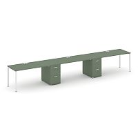 Бенч-система на 3 места с 2 опорными тумбами Concept CN.ORS-438