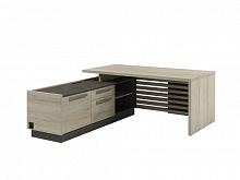 Стол для руководителя с опорной тумбой Z-218Л.1000 с блоком розеток