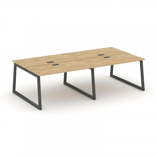 Style Project Рабочая станция 2-х сторон. SN-5T1.DRS-034 Акация Лорка/Металл Антрацит/Заглушка Пласт фото 22