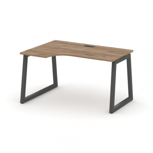 Style Project Стол рабочий эргоном. SN-5T1.SPA-021(L) Акация Лорка/Металл Антрацит/Заглушка Пластик фото 23