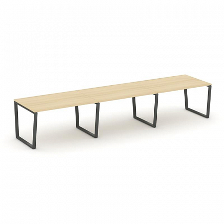 Style Project Стол переговорный SN-6T2.SPRG-024.3 Акация Лорка/Металл Антрацит 4740*980*750