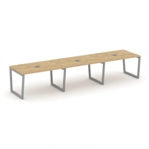 Style Project Стол переговорный SN-5T2.SPRG-023 Акация Лорка/Металл Антрацит/Заглушка Металл Антраци фото 2