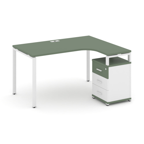 Стол эргономичный с опорной тумбой Concept CN.SA-307(R)