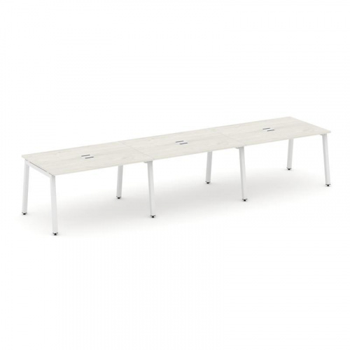 Style Project Стол переговорный SN-5A.SPRG-022 Дуб Наварра/Металл Белый 3540*980*750 фото 28