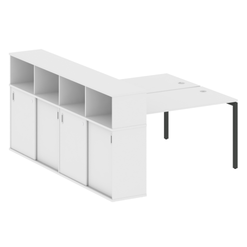 Бенч-система с шкафом-купе на П-обр. м/к Metal System Quattro 40БП.РС-СШК-4.3 фото 13