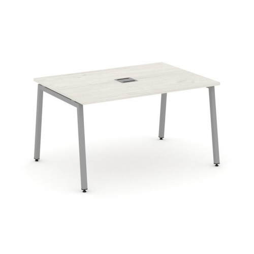 Style Project Стол переговорный SN-4A.SPRG-002 Тиквуд Светлый/Металл Белый 1180*980*750 фото 6