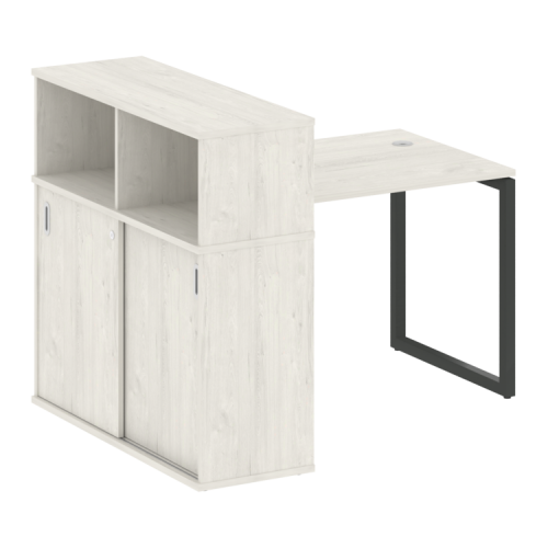 Стол офисный с шкафом-купе на О-обр. м/к Metal System Quattro 40БО.РС-СШК-3.1 фото 13