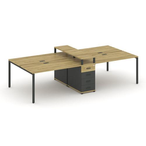 Бенч-система на 4 места с 1 опорной тумбой Concept CN.DRS-435 фото 4