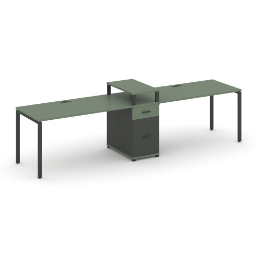 Бенч-система на 2 места с 1 опорной тумбой Concept CN.ORS-421 фото 2