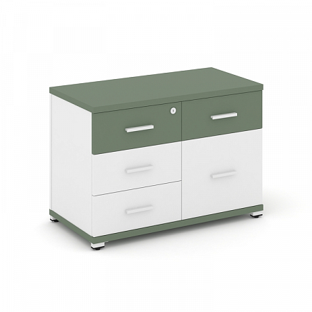 Тумба приставная с 2 ящиками Concept CN.TSP-010 W