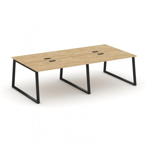 Style Project Рабочая станция 2-х сторон. SN-6T1.DRS-032 Акация Лорка/Металл Антрацит/Заглушка Пласт