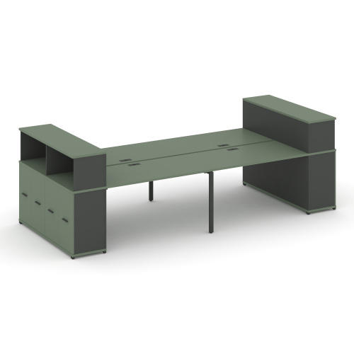 Бенч-система с опорными распашными шкафами Concept CN.DRS-271 фото 2