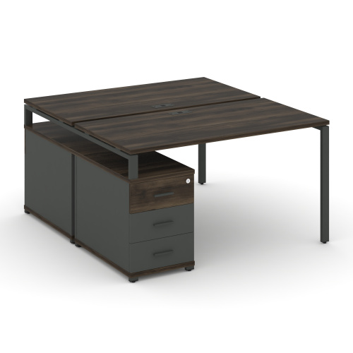 Бенч-система на 2 места с опорной тумбой Concept CN.DRS-304 фото 3