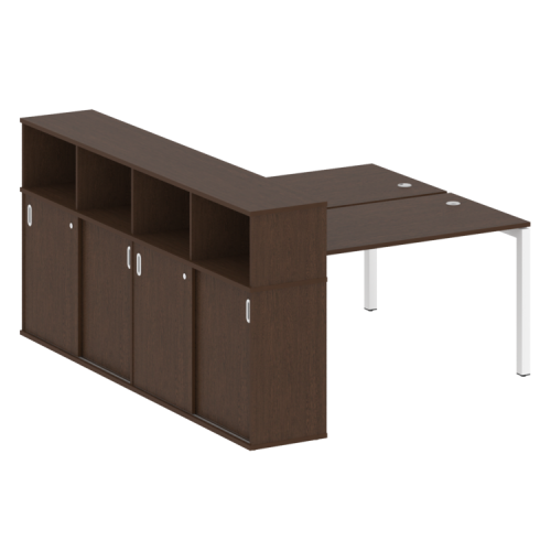 Бенч-система с шкафом-купе на П-обр. м/к Metal System Quattro 50БП.РС-СШК-4.3 фото 6