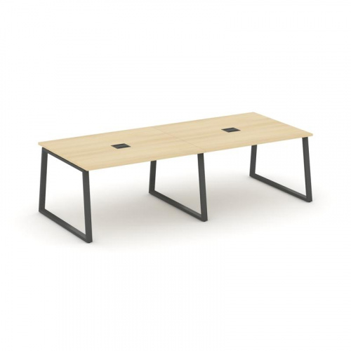 Style Project Стол переговорный SN-6T1.SPRG-042 Акация Лорка/Металл Антрацит/Заглушка Металл Антраци фото 28