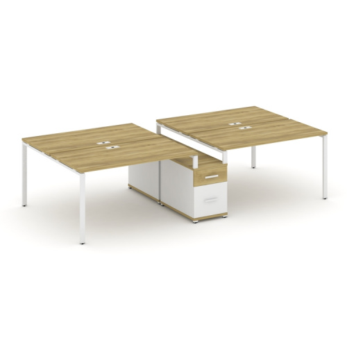 Бенч-система на 4 места с опорной тумбой Concept CN.DRS-315 фото 11