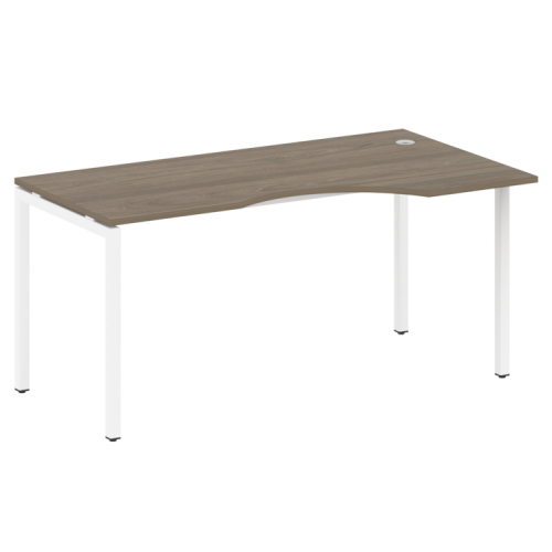 Стол криволинейный правый на П-обр. м/к Metal System Quattro 40БП.СА-1 (R)