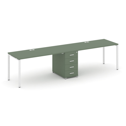 Бенч-система на 2 места с 1 опорной тумбой Concept CN.ORS-403