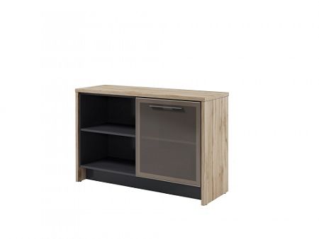 Тумба со стеклянной дверью в профиле Т-12-06ПР