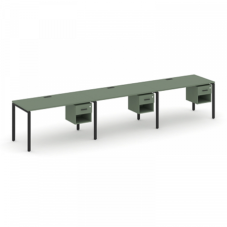 Бенч-система на 3 места с подвесными тумбами Concept CN.ORS-138