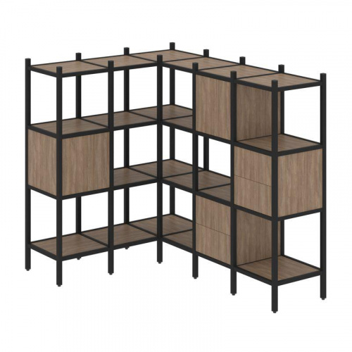 Стеллаж офисный угловой Loft VR.L-30 фото 10 Стеллаж офисный угловой Loft VR.L-30 фото 10