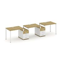 Бенч-система на 3 места с 2 опорными тумбами Concept CN.ORS-325