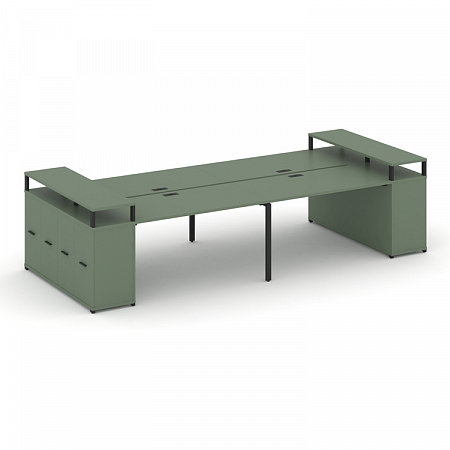 Бенч-система с опорными распашными шкафами Concept CN.DRS-266