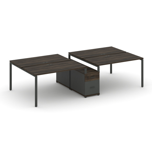 Бенч-система на 4 места с опорной тумбой Concept CN.DRS-314 фото 3