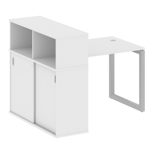 Стол офисный с шкафом-купе на О-обр. м/к Metal System Quattro 50БО.РС-СШК-3.1 фото 11