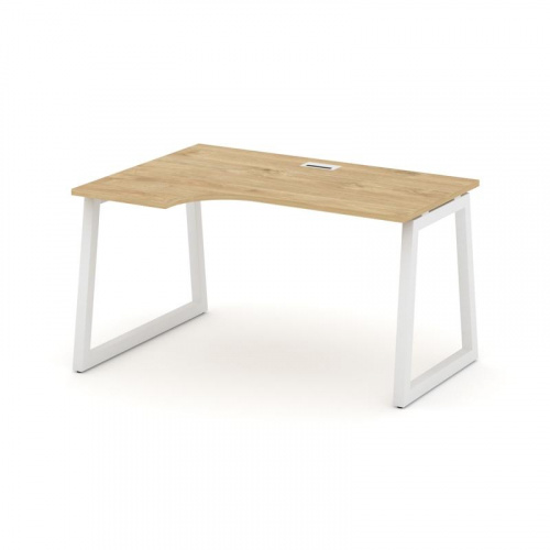 Style Project Стол рабочий эргоном. SN-5T1.SPA-021(L) Акация Лорка/Металл Антрацит/Заглушка Пластик фото 3