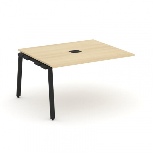 Style Project Проходной наб. элем. перег. стола SN-6A.NSPRG-034 Дуб Наварра/Металл Белый 1580*1180*7 фото 2