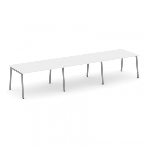 Style Project Стол переговорный SN-4A.SPRG-024.3 Вяз Благородный/Металл Белый 4740*980*750 фото 4