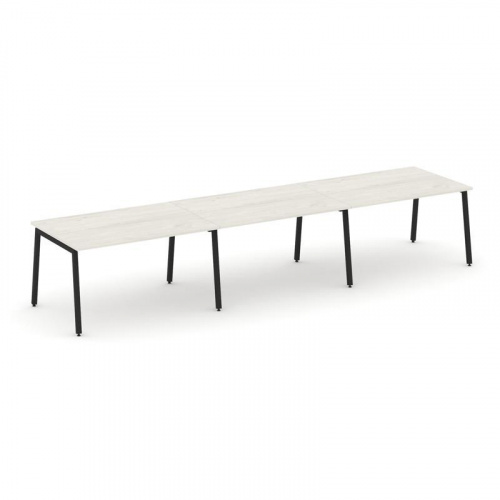 Style Project Стол переговорный SN-4A.SPRG-024.3 Вяз Благородный/Металл Белый 4740*980*750