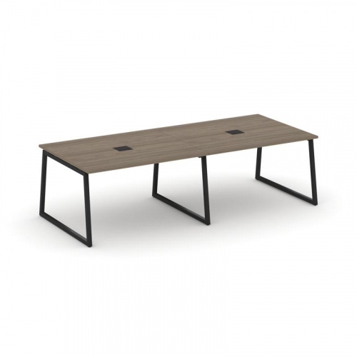 Style Project Стол переговорный SN-4T1.SPRG-044 Акация Лорка/Металл Антрацит/Заглушка Металл Антраци фото 8