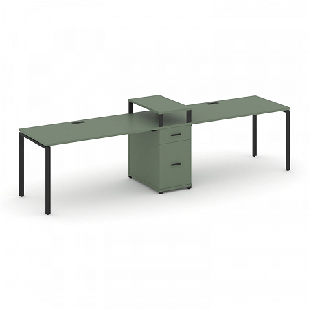 Бенч-система на 2 места с 1 опорной тумбой Concept CN.ORS-421