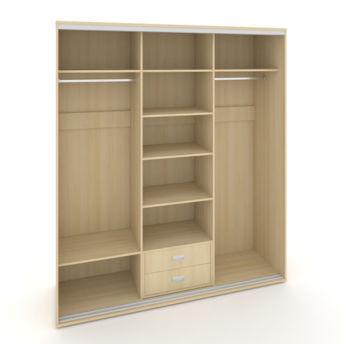 Корпус 3-х секционного шкафа высокого L=2519мм Maris SH.K3-7.1 K1