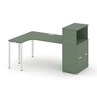 Стол эргономичный с опорным распашным шкафом Concept CN.SA-214(L)