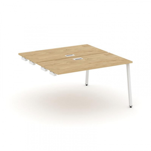 Style Project Стол-приставка к опор. элем. SN-4A.DPRS-013 Дуб Наварра/Металл Антрацит 1380*1432*750 фото 15