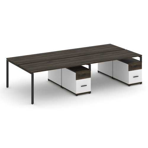 Бенч-система на 4 места с 2 опорными тумбами Concept CN.DRS-324 фото 9