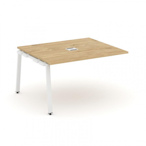 Style Project Проходной наб. элем. перег. стола SN-6A.NSPRG-034 Дуб Наварра/Металл Белый 1580*1180*7 фото 9