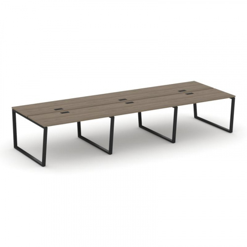 Style Project Рабочая станция 2-х сторон. SN-6T2.DRS-062 Акация Лорка/Металл Антрацит/Заглушка Пласт фото 5