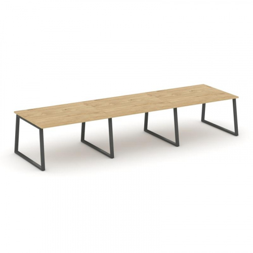 Style Project Стол переговорный SN-6T1.SPRG-054.3 Акация Лорка/Металл Антрацит 4740*1180*750 фото 5 Style Project Стол переговорный SN-6T1.SPRG-054.3 Акация Лорка/Металл Антрацит 4740*1180*750 фото 5