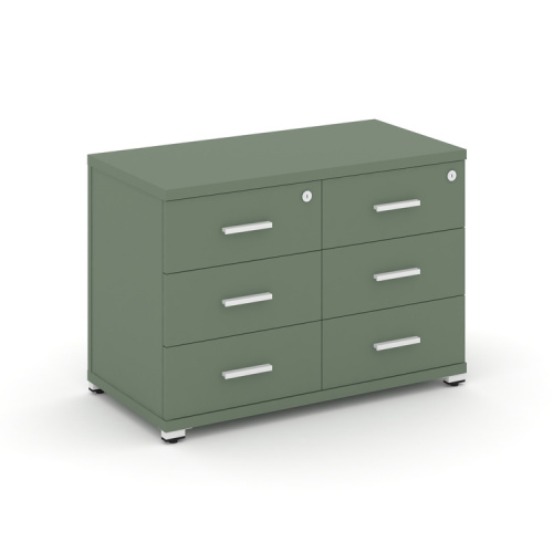 Тумба приставная с 6 ящиками Concept CN.TSP-007 W