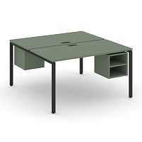 Бенч-система на 2 места с подвесными тумбами Concept CN.DRS-108