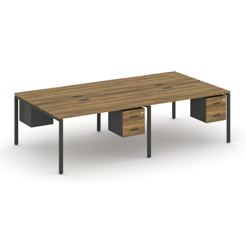 Бенч-система на 4 места с подвесными тумбами Concept CN.DRS-133