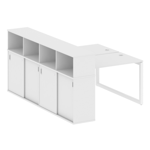 Бенч-система с шкафом-купе на О-обр. м/к Metal System Quattro 50БО.РС-СШК-4.2 фото 5